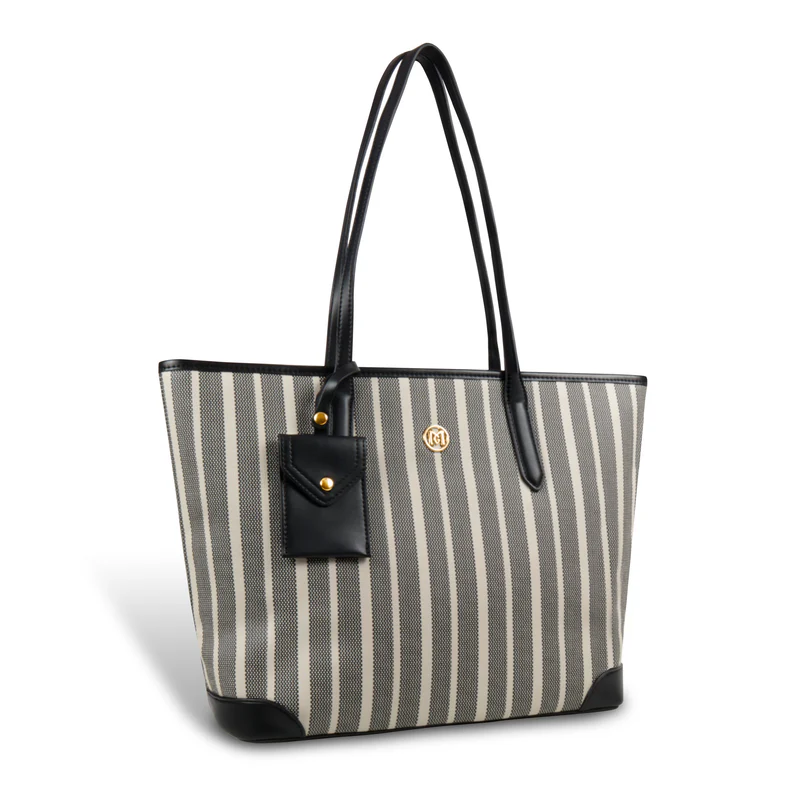 Zebra Striped Tote Bag - Image 1