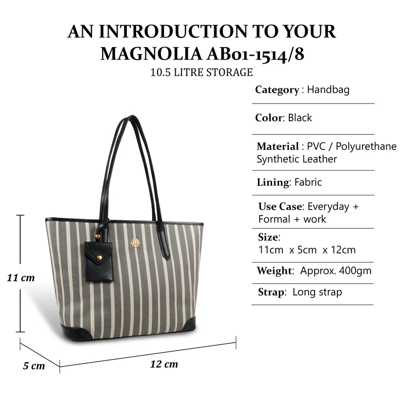 Zebra Striped Tote Bag - Image 6