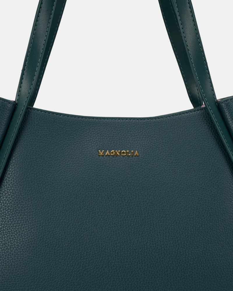 Magnolia Elegant PU Leather Tote Bag - Image 3